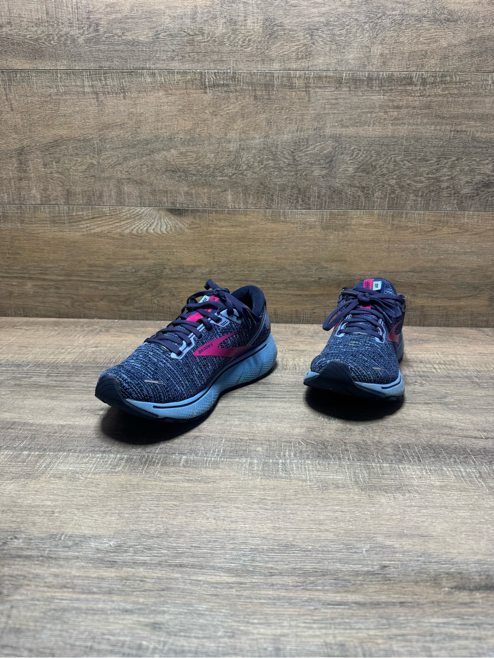 Brooks Navy and Pink Women's Running Shoes
